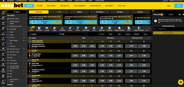 Easybet betting site